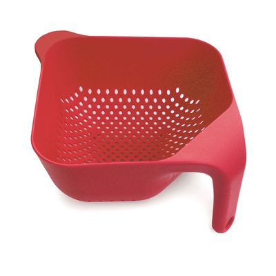 Escorredor Quadrado Square Colander Grande Vermelho Joseph Joseph