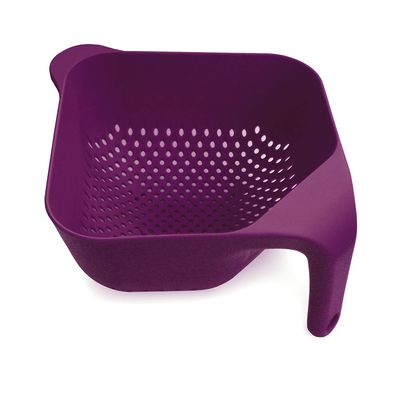 Escorredor Quadrado Square Colander Grande Berinjela Joseph Joseph