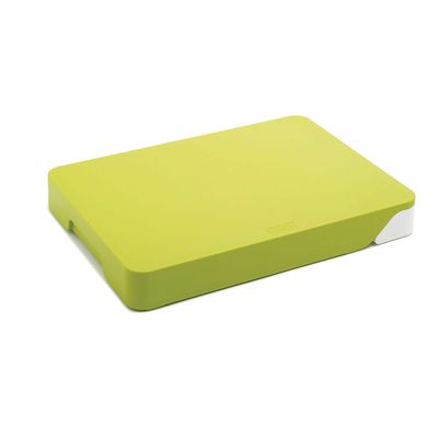Tábua de Corte com Coletor Verde Branca Joseph Joseph