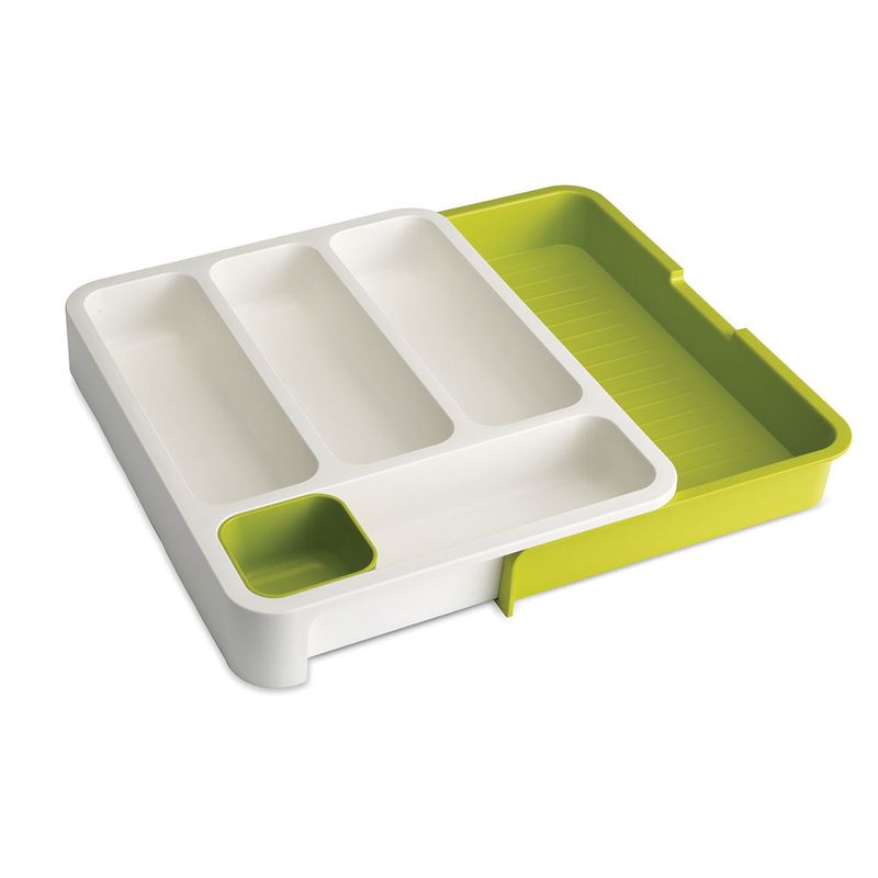 Organizador-Joseph-Joseph-para-Gaveta-de-Utensilios-Branco-Verde
