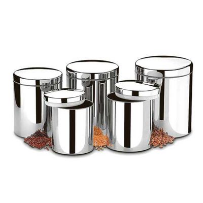 Conjunto de Potes para Mantimentos com Tampa Suprema 5 Peças Brinox
