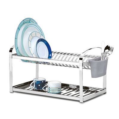 Escorredor de Pratos Suprema em Aço Inox Capacidade 16 Brinox