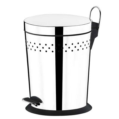 Lixeira Cônica Inox com Pedal e Balde 5 Litros Brinox