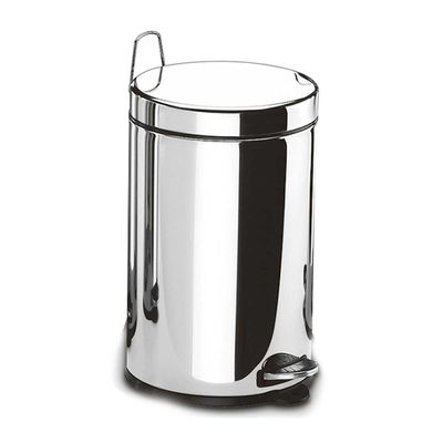 Lixeira Inox com Pedal e Balde 5 Litros 20X30 cm Brinox