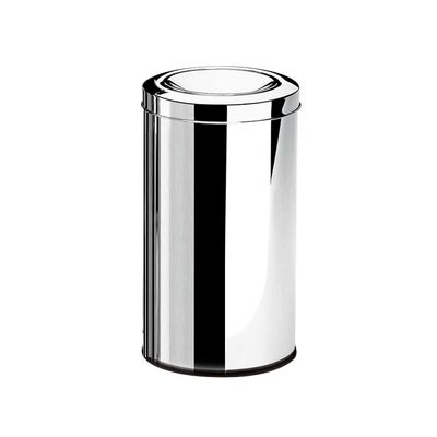 Lixeira Inox com Tampa Basculante 5,4 Litros 18,5X20 cm Brinox