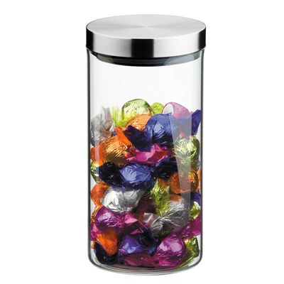Pote de Vidro Borosilicato com Tampa Inox 2,5 Litros 11,5X24 cm Brinox