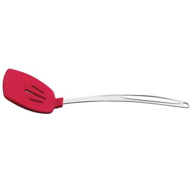 Espátula Perfurada Silicone Vermelha Brinox
