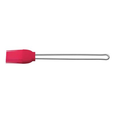 Pincel Silicone Cabo Inox 24 cm Vermelho Brinox