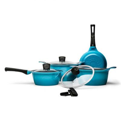 Conjunto Panelas Colour Cook 4 Peças Azul Brinox