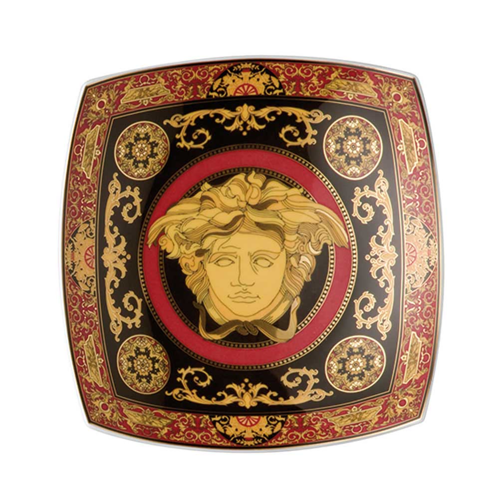 Prato de Jantar Versace Medusa Rosso - 18 cm