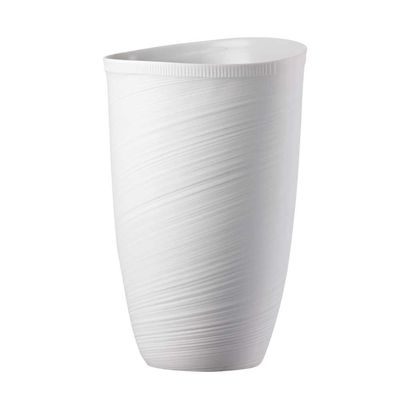 Vaso Papyrus Relief Weiss 32 cm Rosenthal