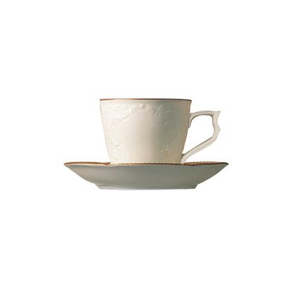 Conjunto de Xícara com Pires Café Sanssouci Gold 6 Peças Rosenthal