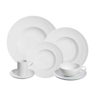 Aparelho de Jantar Chá e Café Domo White 30 Peças Vista Alegre Atlantis