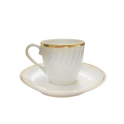 Xícara de Café Sagres 4 Peças Filete Dourado Vista Alegre Atlantis