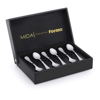 Colher de Café Conjunto Midias 6 Peças Forma