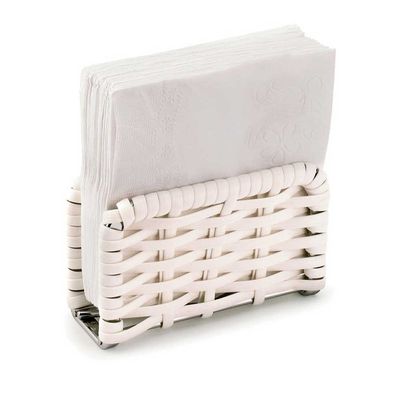 Porta Guardanapo Tramas 12,5X5,0X8,0 cm Branco Forma
