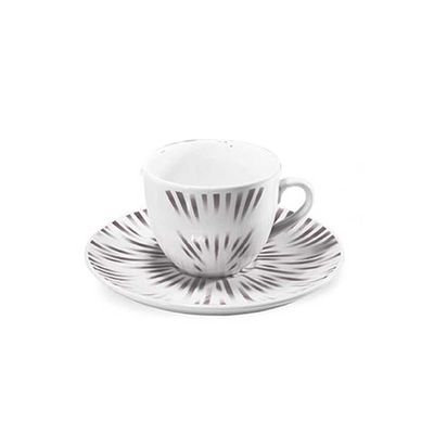Xícara de Café com Pires Dust 75Ml 6 Peças Oxford