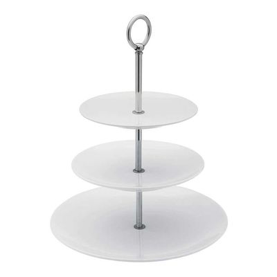Fruteira Porta Doce e Salgado Coup 32 cm Branco Oxford