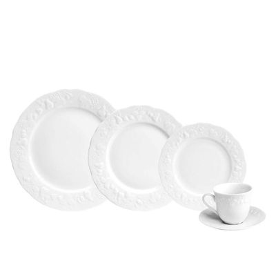 Aparelho de Jantar Califórnia 24 Peças Porcelaine de Limoges Philippe Deshoulieres