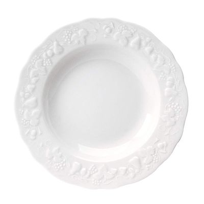Prato Fundo Blanc de Blanc Califórnia 200 mm 6 Peças Porcelaine de Limoges Philippe Deshoulieres