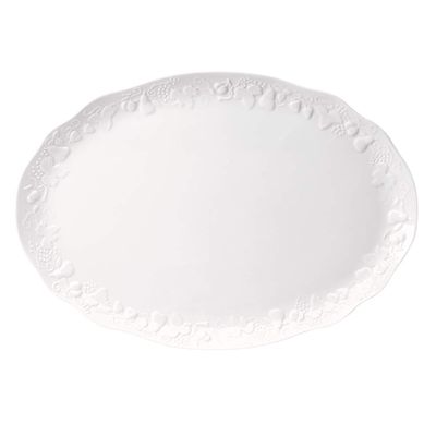 Travessa Blanc de Blanc Califórnia 490X340 mm Porcelaine de Limoges Philippe Deshoulieres