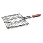 Grelha-Outset-de-Fechamento-Tripla-para-Peixes-com-Antiaderente