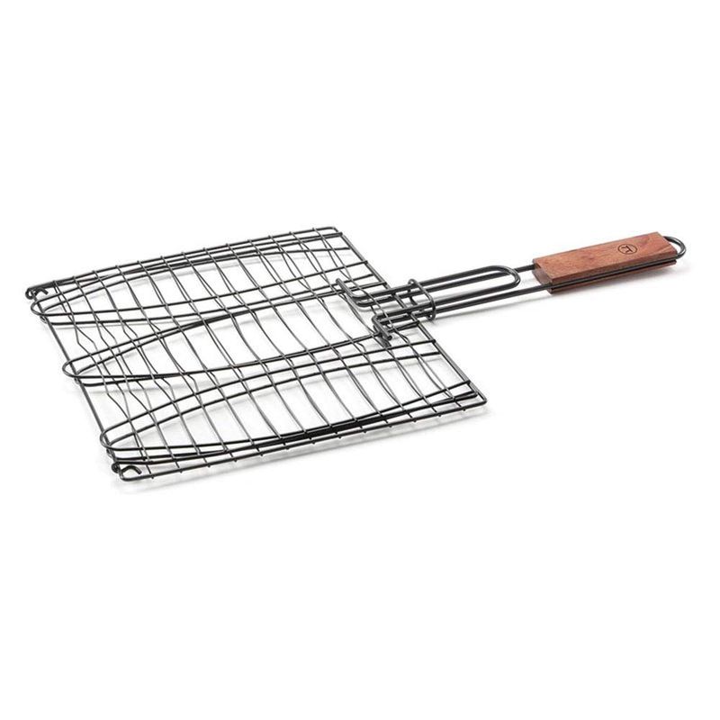 Grelha-Outset-de-Fechamento-Tripla-para-Peixes-com-Antiaderente