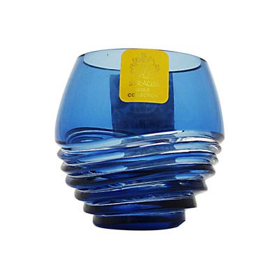 Copo Licor Lapidação Overlay 120 ml Azul Claro Strauss
