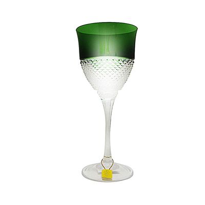 Taça Licor Lapidação Overlay 60 ml Verde Strauss