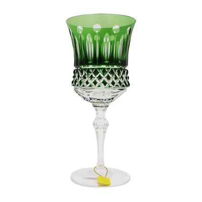 Taça Vinho Tinto Lapidação Overlay 330 ml Verde v2 Strauss