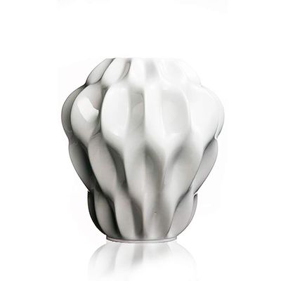 Vaso Plissan Pequena Branco Holaria