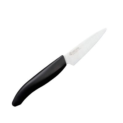 Faca Cerâmica Lamina 8 cm Branca Cabo Preto Kyocera