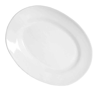 Travessa Rasa Oval Gg Milão Branco Scalla
