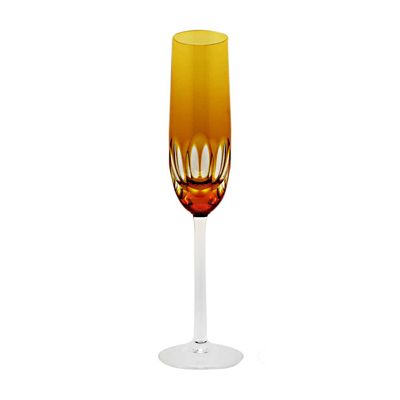 Taça Champagne Lapidação Imperador Amarela Strauss
