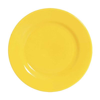 Prato Raso Médio Standard Amarelo 6 Peças Scalla
