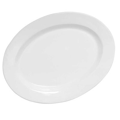 Travessa Rasa Oval Grande Milão Branco Scalla