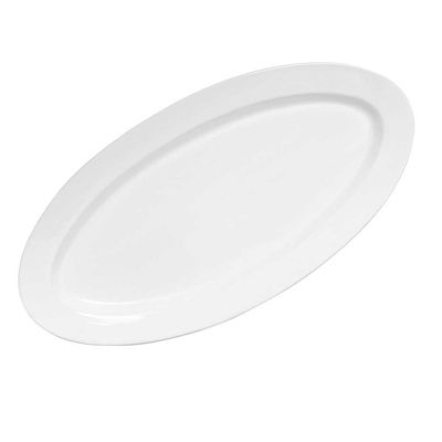 Travessa Rasa Oval Extra Milão Branco Scalla