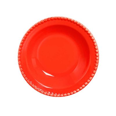 Prato Fundo Bolinha Goiaba 6 Peças Scalla