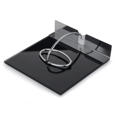 Porta Guardanapos Preto 18X18 cm Slim Forma