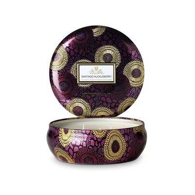 Vela Santiago Huckleberry Coleção Japonica Lata Relevo 60 Horas Voluspa