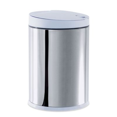 Lixeira com Tampa Press 4 Litros Branca Brinox
