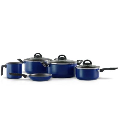 Conjunto Panelas Chilli 5 Peças Azul Brinox