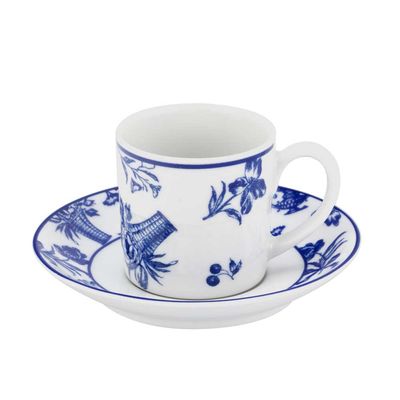 Xícara de Café Chintz Azul 4 Peças Vista Alegre Atlantis