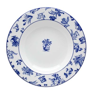 Prato Sopa Chintz Azul 6 Peças Vista Alegre Atlantis