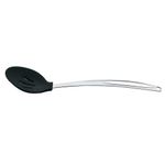 Colher-Brinox-Perfurada-Silicone-Preto-34-cm