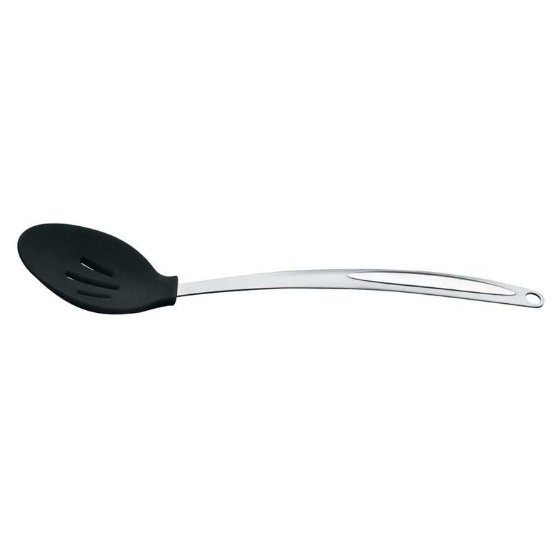 Colher-Brinox-Perfurada-Silicone-Preto-34-cm