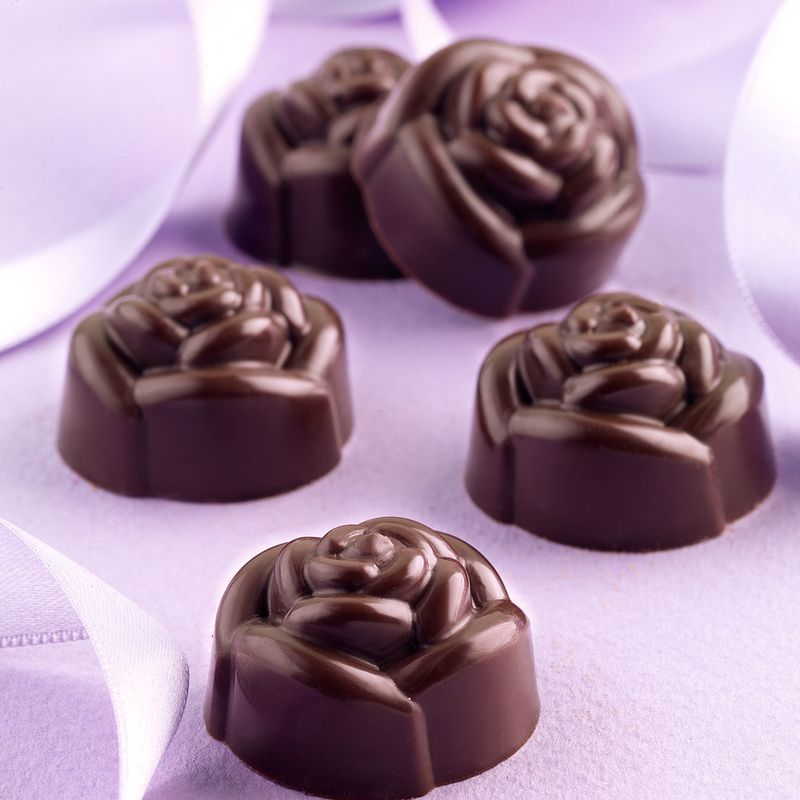 FORMA-ROSE-PARA-CHOCOLATE-DE-SILICONE-MARRON-SILIKOMART