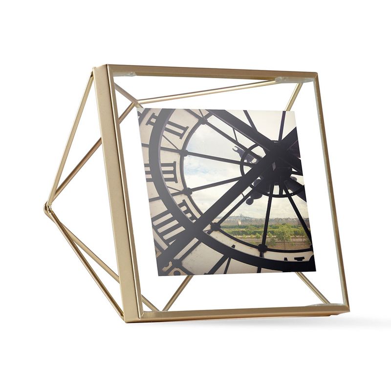 PORTA-RETRATO-PRISMA-4X4-DOURADO-UMBRA