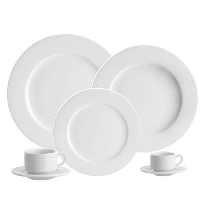 Aparelho de Jantar Chá e Café Perla 30 Peças Vista Alegre Atlantis