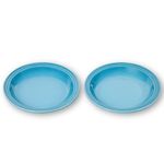 JOGO-2-PRATOS-REDONDOS-15CM-AZUL-CARIBE-LE-CREUSET
